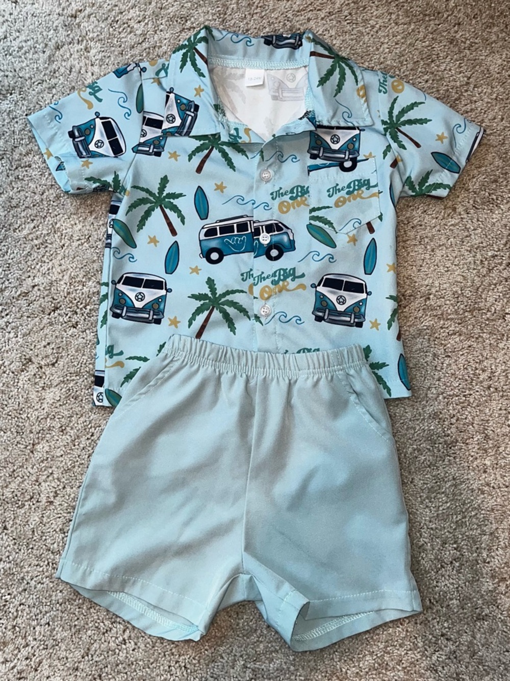 18-24 mo. Blue Shirt/Shorts Set